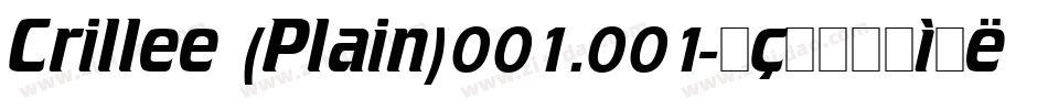 Crillee (Plain)001.001字体转换